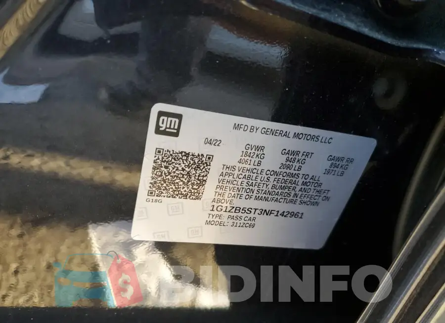 1G1ZB5ST3NF142961 Photo# 12