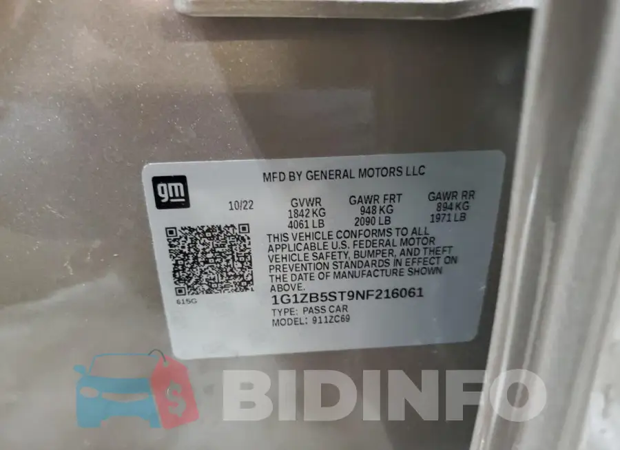 1G1ZB5ST9NF216061 Photo# 12
