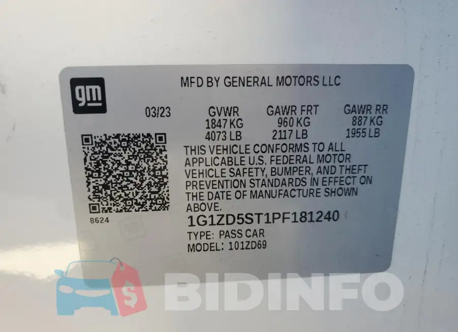 1G1ZD5ST1PF181240 Photo# 12