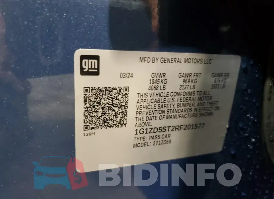 1G1ZD5ST2RF201577 Photo# 13