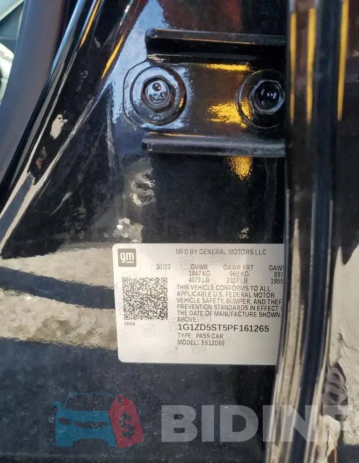 1G1ZD5ST5PF161265 Photo# 12