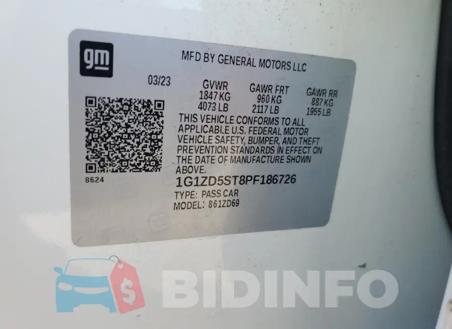 1G1ZD5ST8PF186726 Photo# 12
