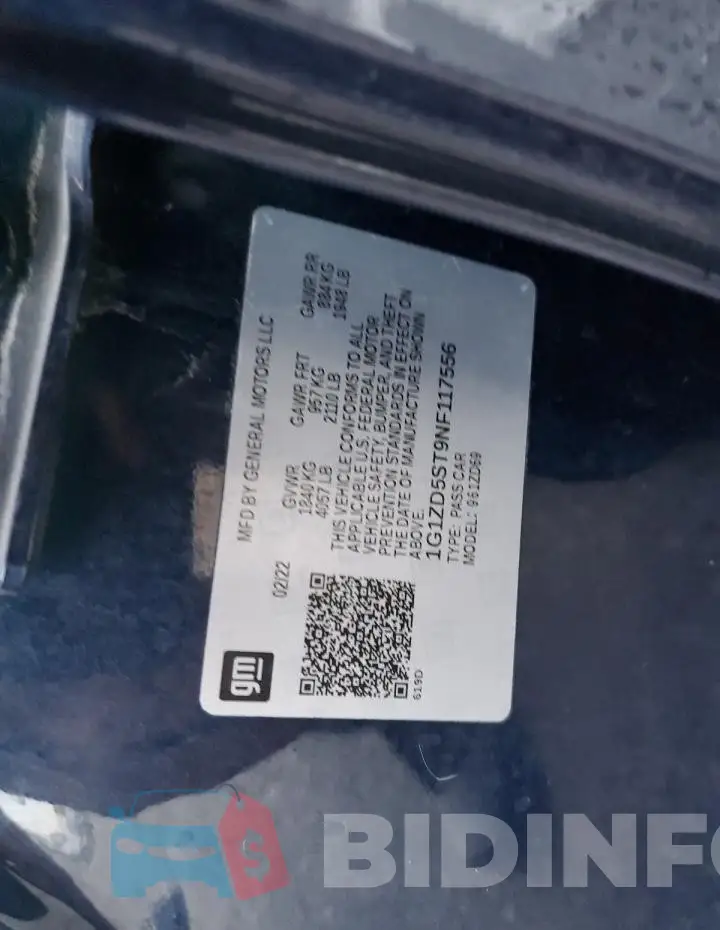 1G1ZD5ST9NF117556 Photo# 12