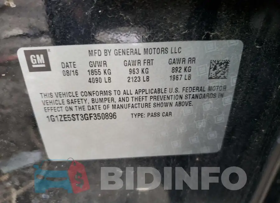 1G1ZE5ST3GF350896 Photo# 12