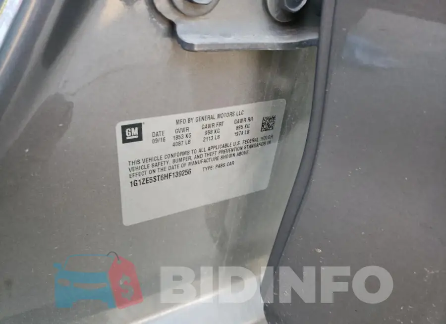 1G1ZE5ST6HF139256 Photo# 12