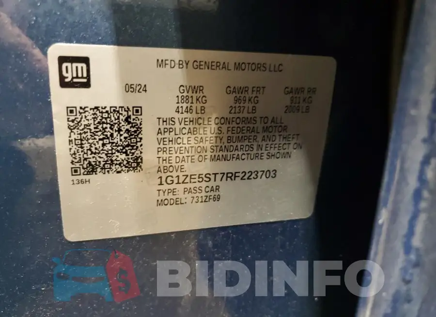 1G1ZE5ST7RF223703 Photo# 12