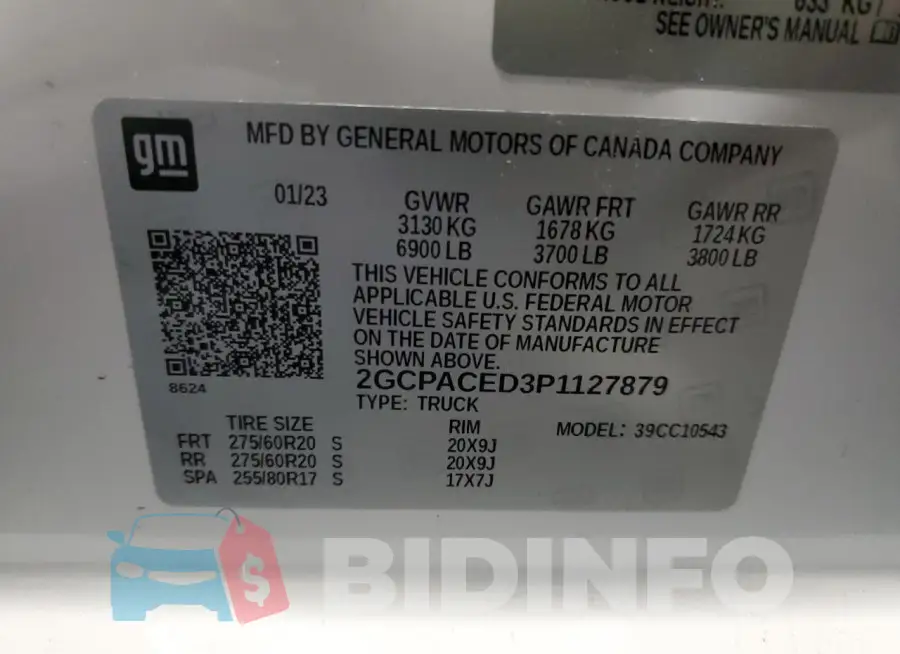 2GCPACED3P1127879 Photo# 12