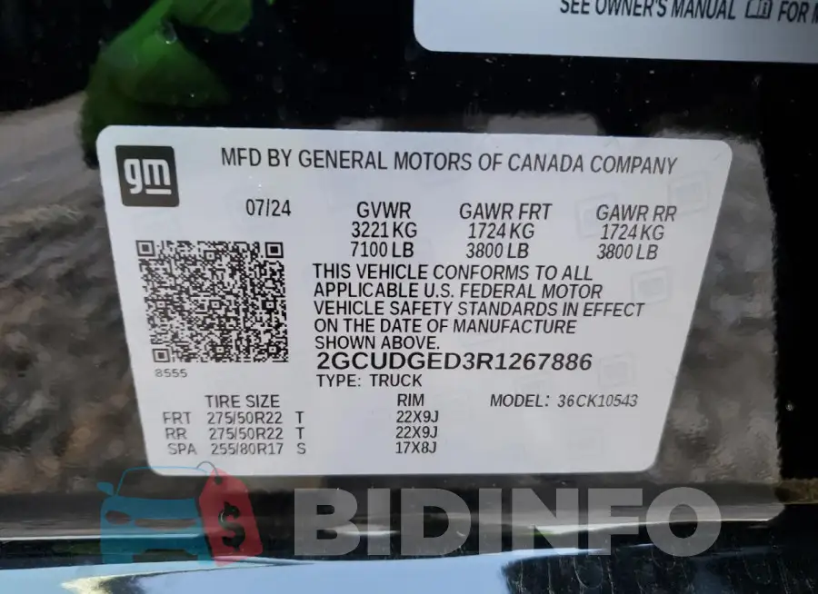 2GCUDGED3R1267886 Photo# 13
