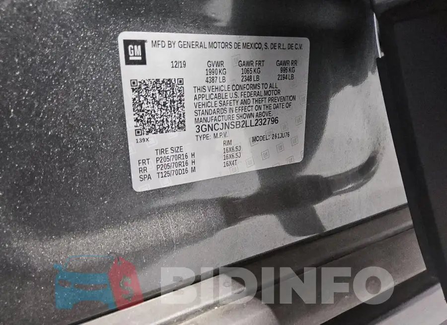 3GNCJNSB2LL232796 Photo# 14