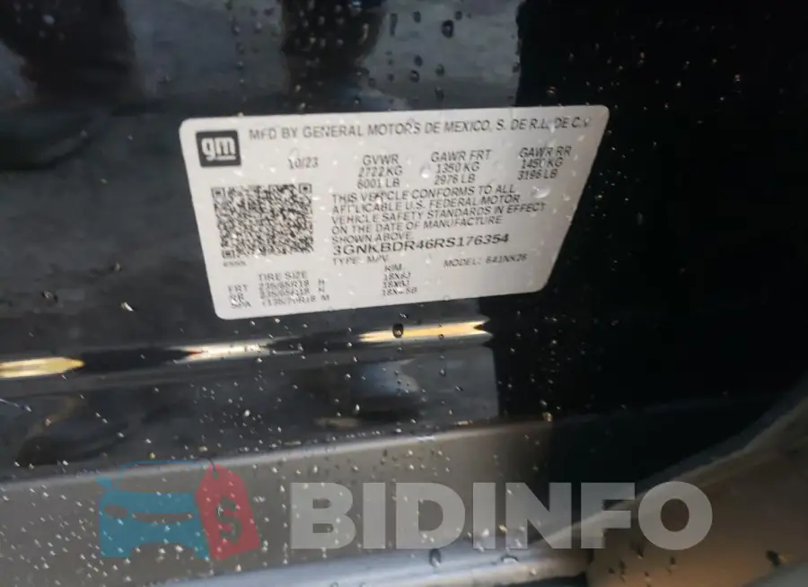 3GNKBDR46RS176354 Photo# 13