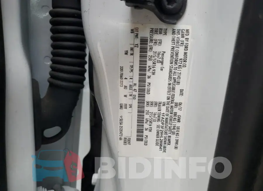 1FADP3F29HL289841 Photo# 12