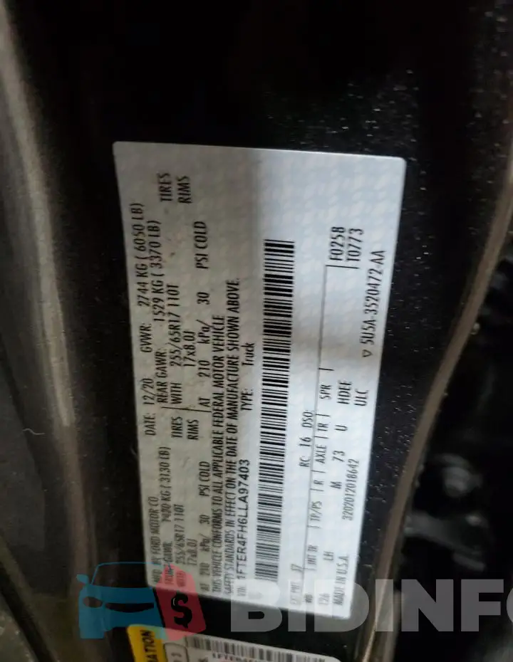 1FTER4FH6LLA97403 Photo# 12