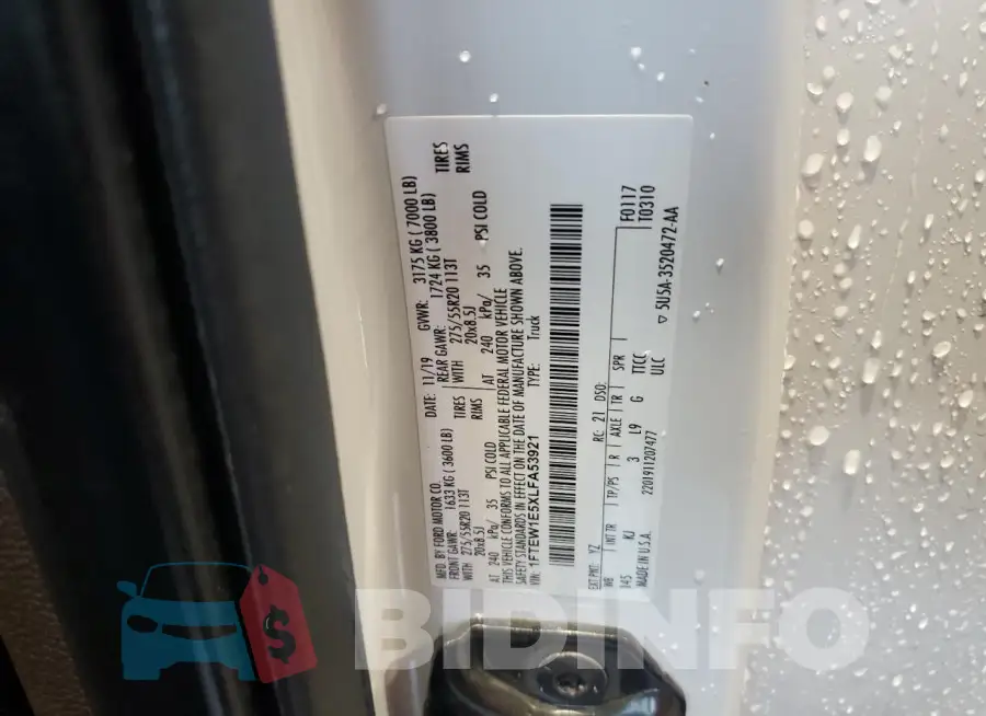 1FTEW1E5XLFA53921 Photo# 12