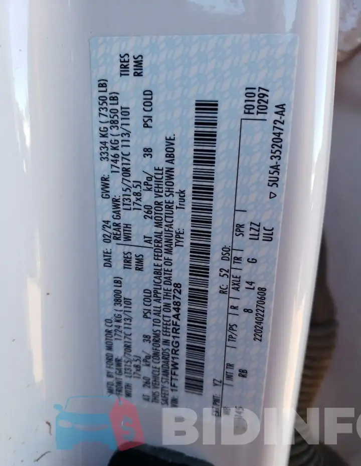 1FTFW1RG1RFA48728 Photo# 12