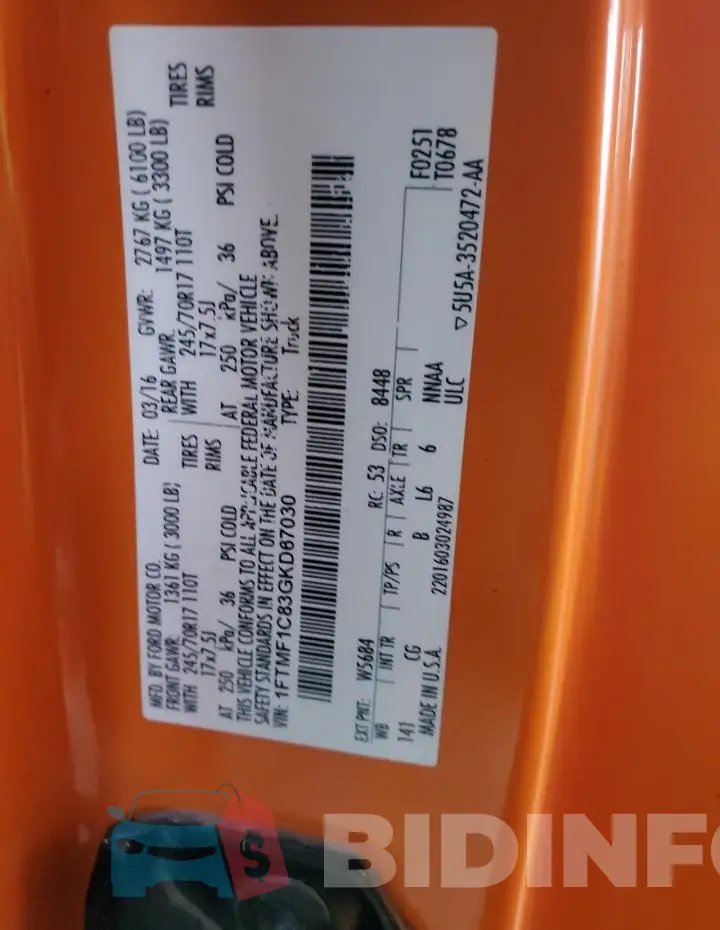 1FTMF1C83GKD67030 Photo# 12