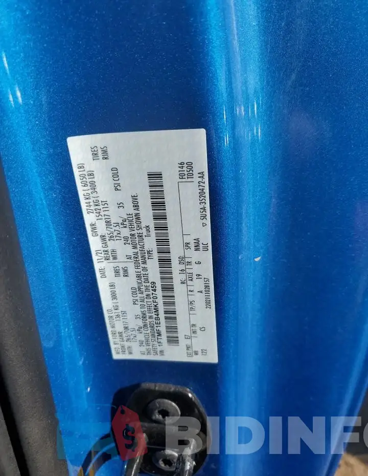 1FTMF1EB4MKF07459 Photo# 12
