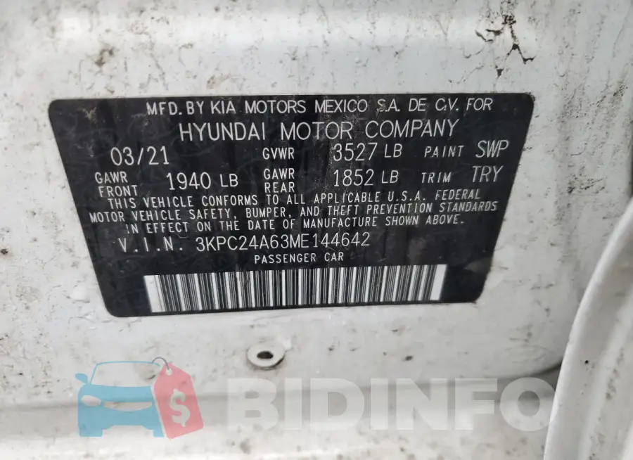 3KPC24A63ME144642 Photo# 12