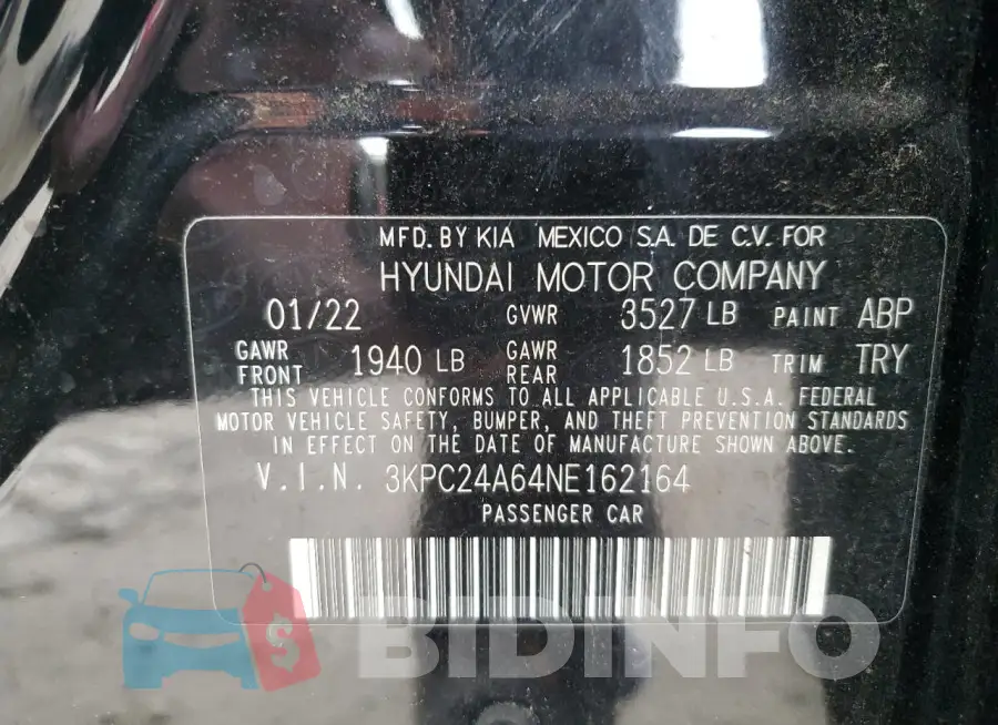 3KPC24A64NE162164 Photo# 13