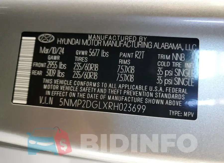 5NMP2DGLXRH023699 Photo# 13