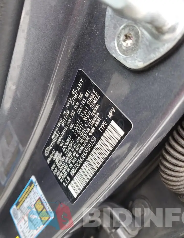 KM8J3CA43HU469159 Photo# 13