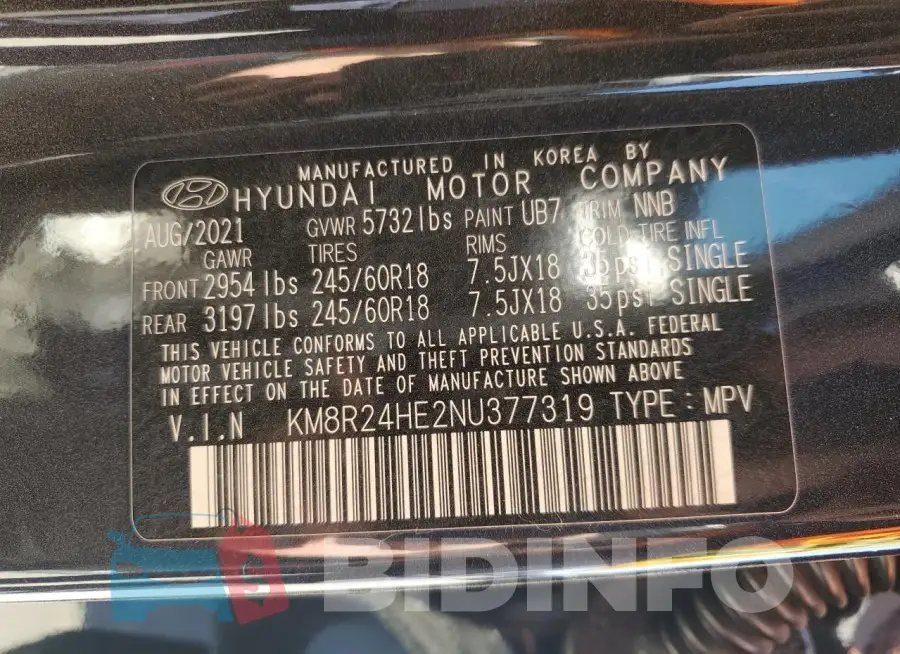KM8R24HE2NU377319 Photo# 12