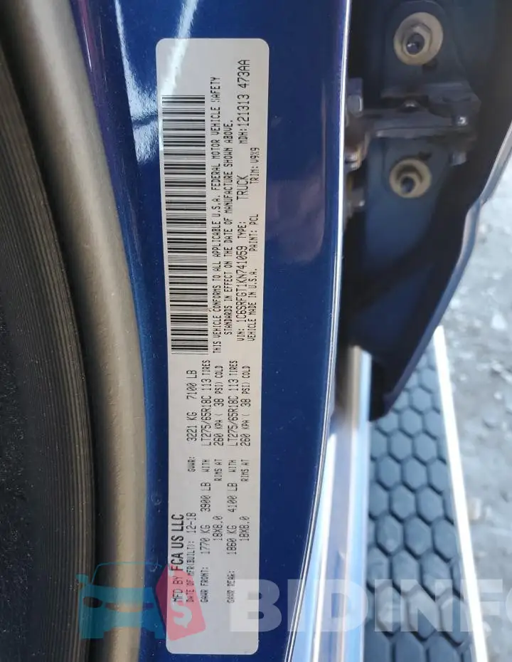 1C6SRFGT1KN741059 Photo# 13