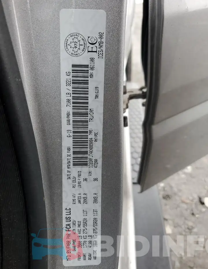 1C6SRFJT4KN889084 Photo# 12