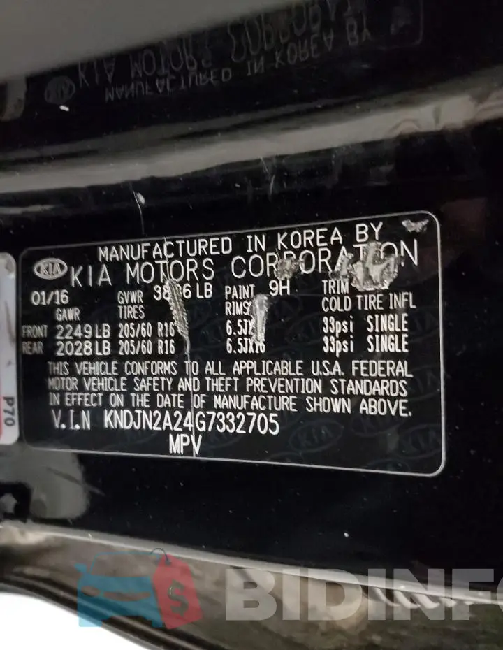 KNDJN2A24G7332705 Photo# 13
