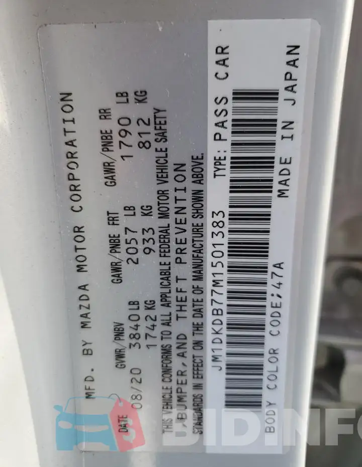 JM1DKDB77M1501383 Photo# 12