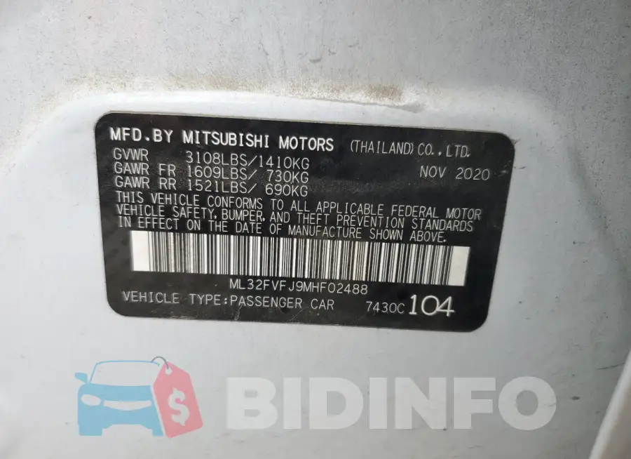 ML32FVFJ9MHF02488 Photo# 12
