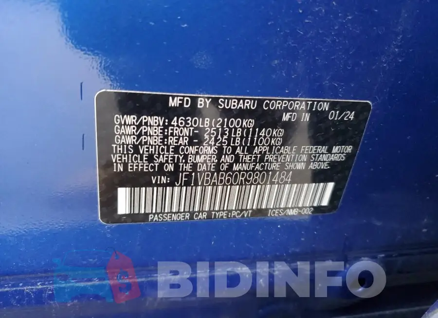 JF1VBAB60R9801484 Photo# 12
