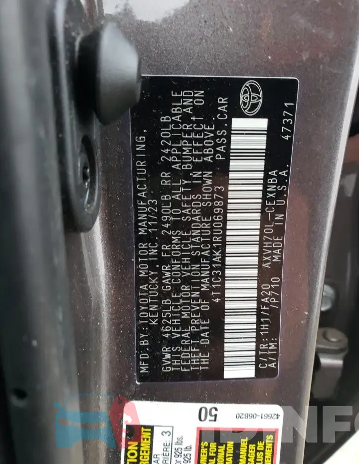 4T1C31AK1RU069873 Photo# 12