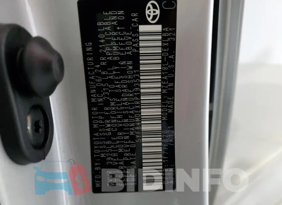 5YFB4MDEXRP193531 Photo# 12