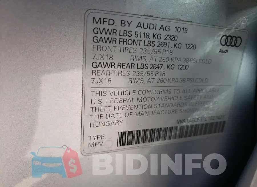 WA1AECF31L1027421 Photo# 14