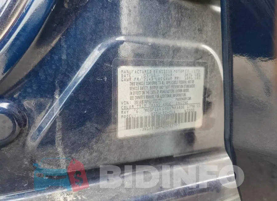 3N1AB7AP9JY285777 Photo# 13