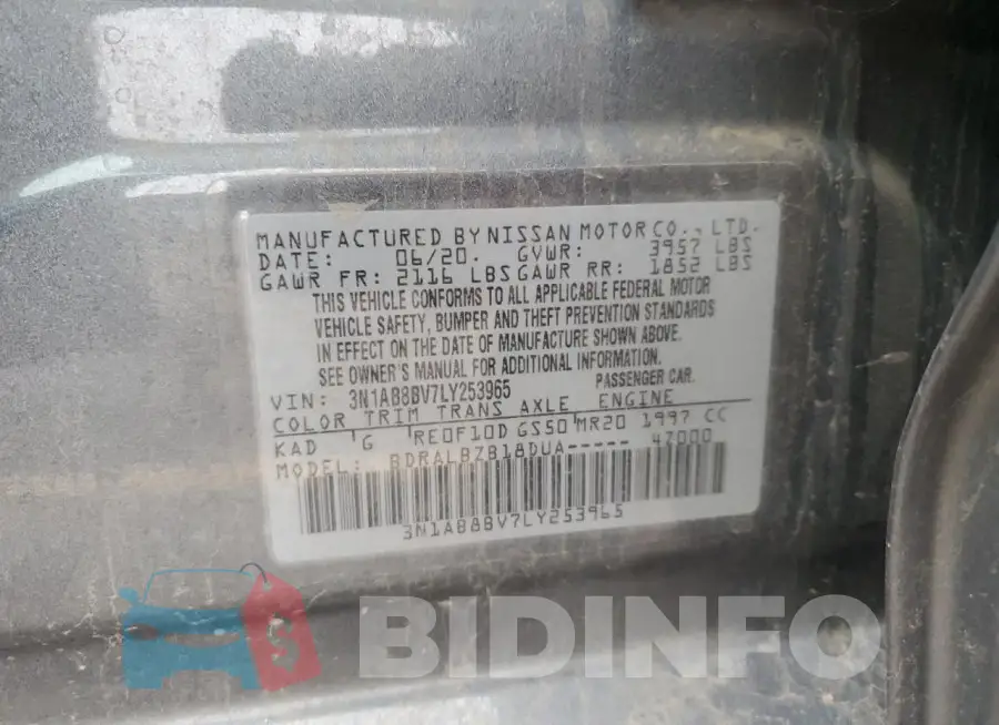 3N1AB8BV7LY253965 Photo# 13