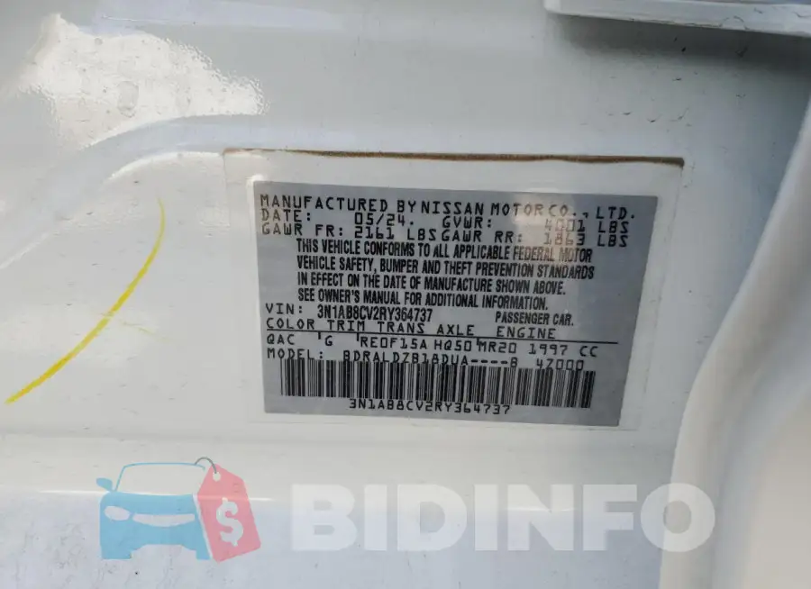 3N1AB8CV2RY364737 Photo# 12