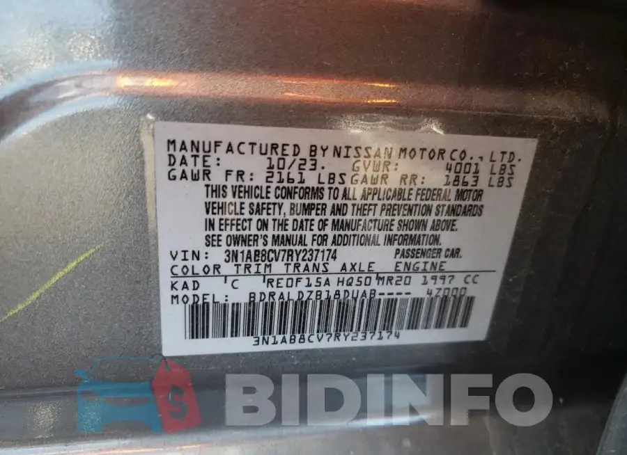 3N1AB8CV7RY237174 Photo# 13