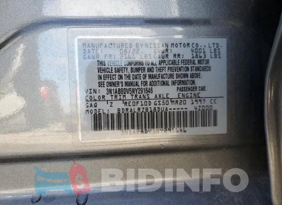 3N1AB8DV5NY291646 Photo# 12