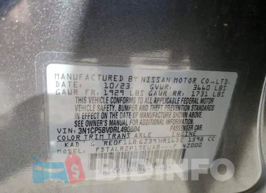 3N1CP5BV0RL490604 Photo# 14