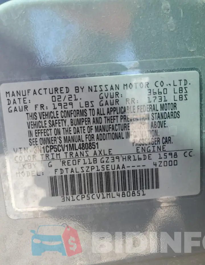 3N1CP5CV1ML480851 Photo# 14