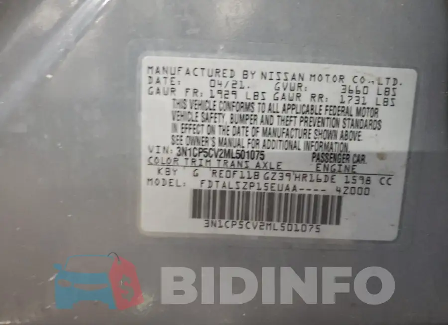 3N1CP5CV2ML501075 Photo# 12