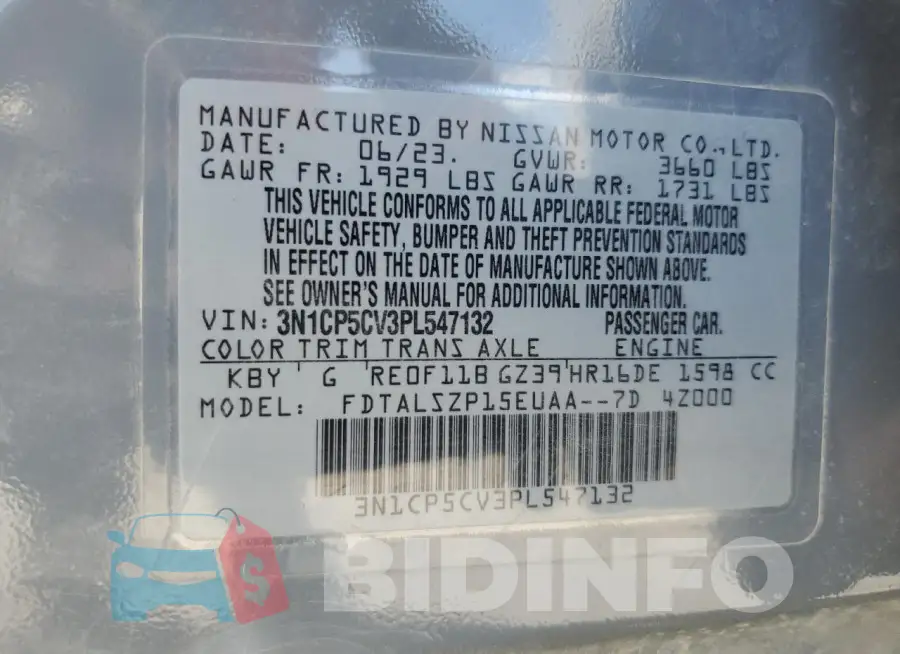 3N1CP5CV3PL547132 Photo# 13