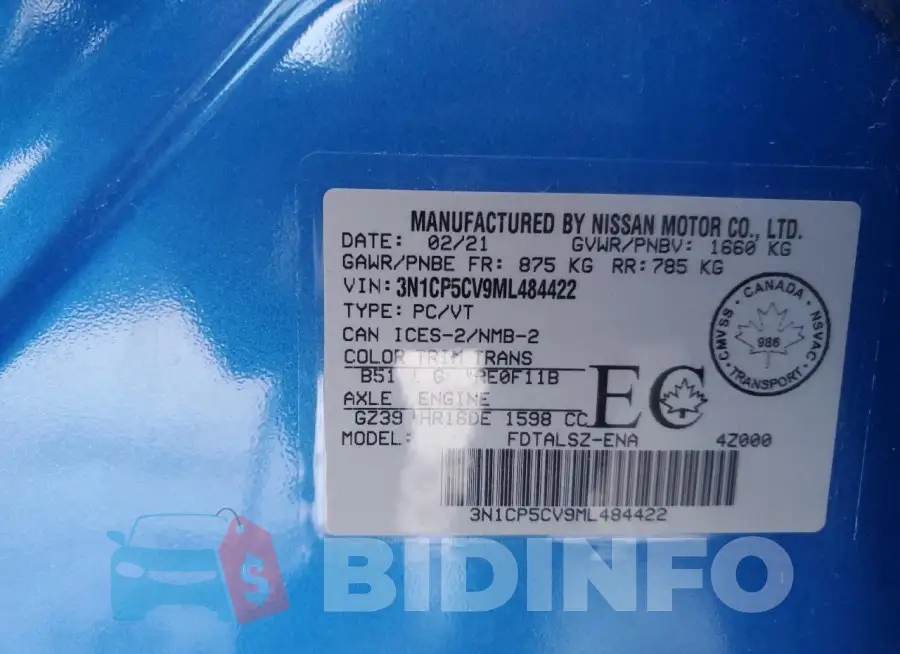 3N1CP5CV9ML484422 Photo# 13
