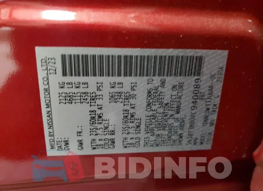 5N1BT3BB0PC940089 Photo# 13