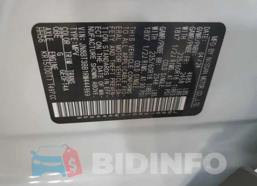 JN8BT3BB1RW444969 Photo# 13