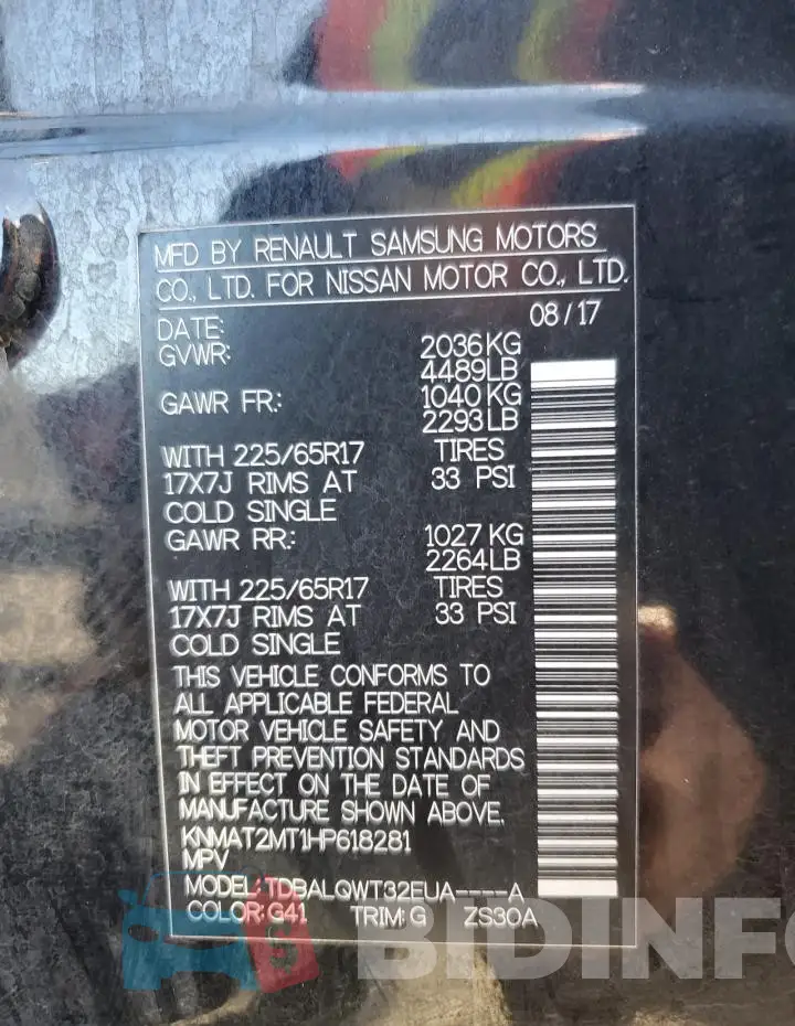 KNMAT2MT1HP618281 Photo# 14
