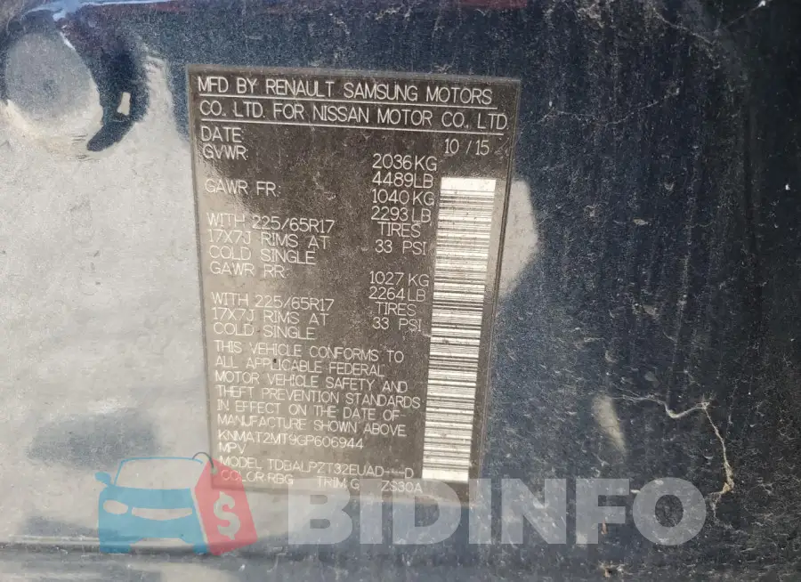 KNMAT2MT9GP606944 Photo# 13