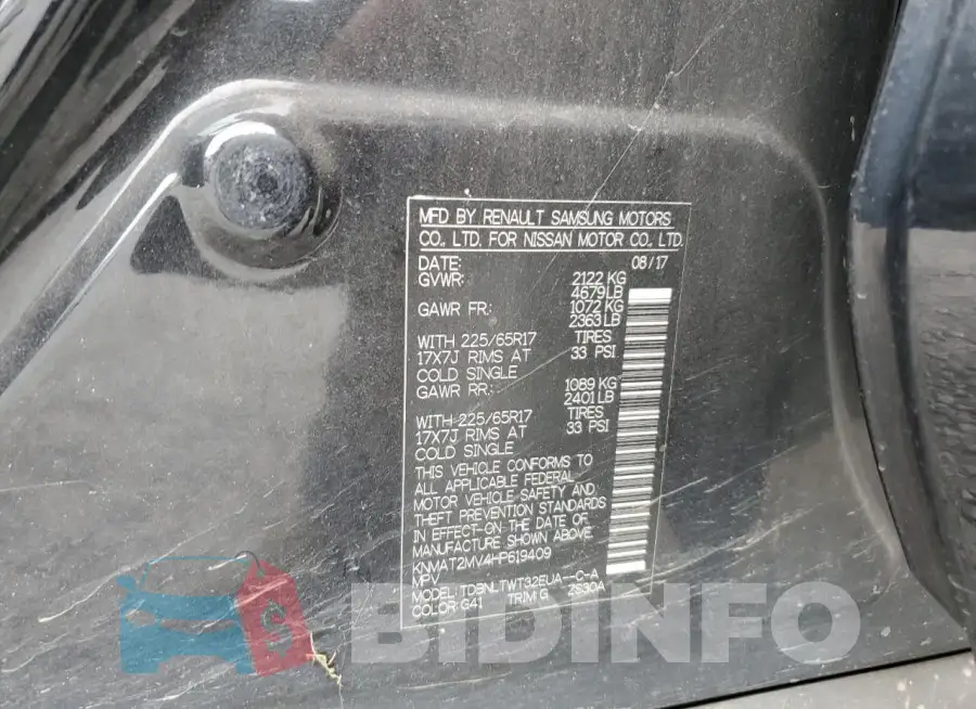 KNMAT2MV4HP619409 Photo# 13
