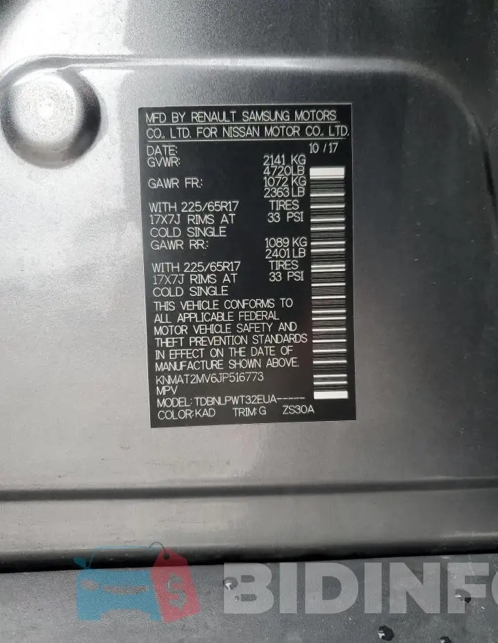 KNMAT2MV6JP516773 Photo# 12